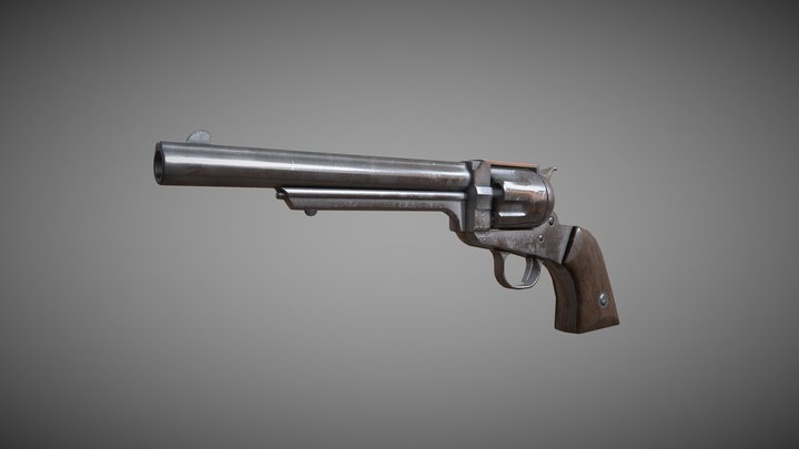 Old revolver – Free 3D Model STL