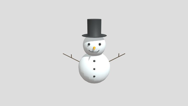 Snowman 3D Model