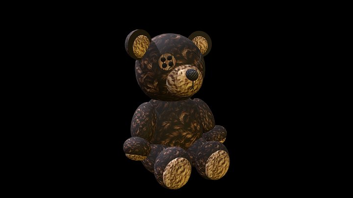 FREE TEDDY BEAR V2 EV1LSM1RK 3D Model