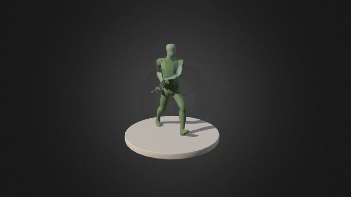 Samurai Walk 3D Model