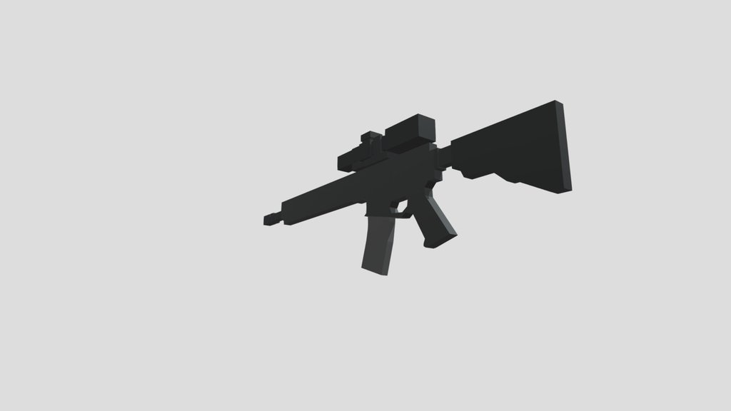 AR-15 DMR VRChat avatar prop.