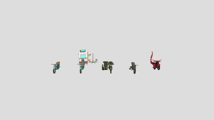 HW4_XYZ_bike 3D Model