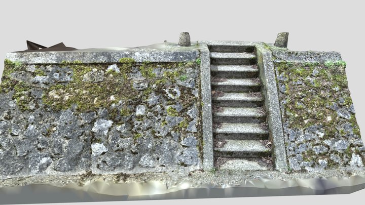 Ancient stairs 3D Model