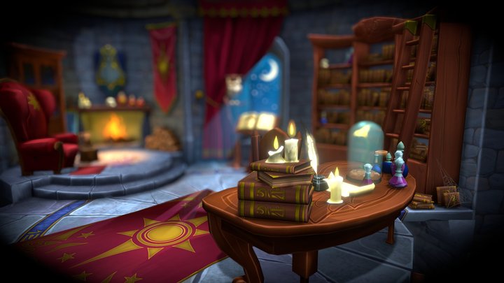 Mage tower. 3D Model