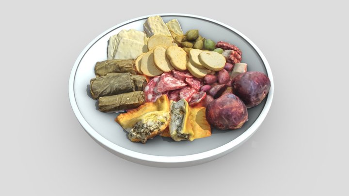 Mezze Plate 3D Model