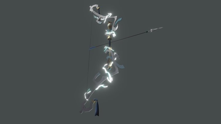 (V.2) AV1 - Setsuna's Bow [FEH] 3D Model