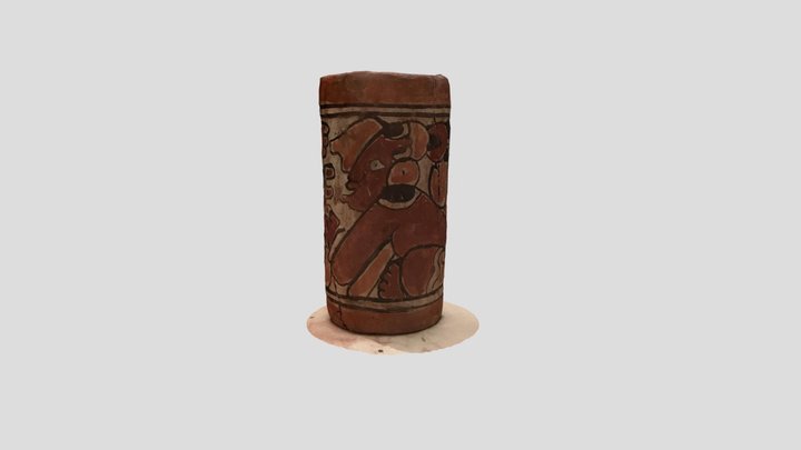 Trnio app - Maya Cup for Drinking Cacao 3D Model
