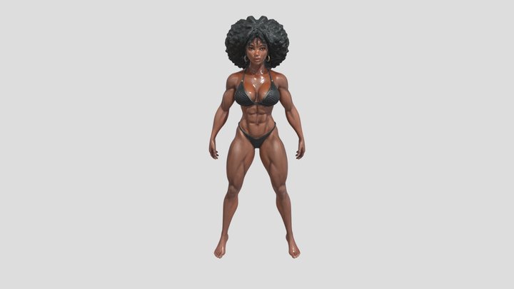 Ebony Beauty 3D Model