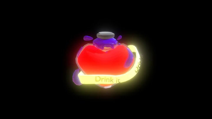 Drink potion love #SketchfabWeeklyChallenge 3D Model