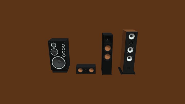 Speaker Pack #2 3D Model