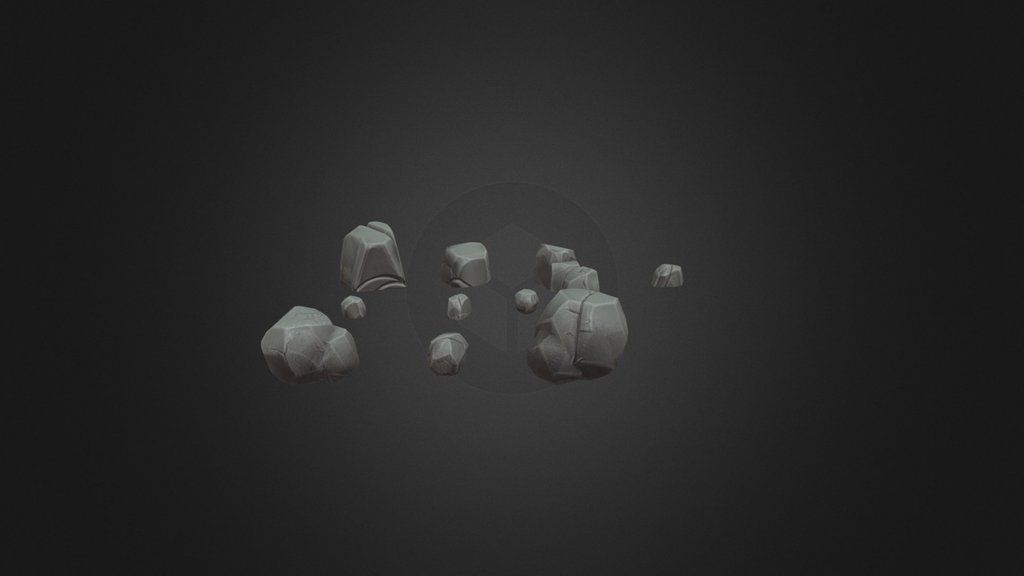 Stylized Rock Pack Low Poly Game Ready Boulders