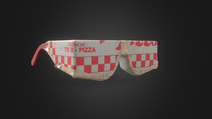 Pizza Glasses Stranger Things 3D Model