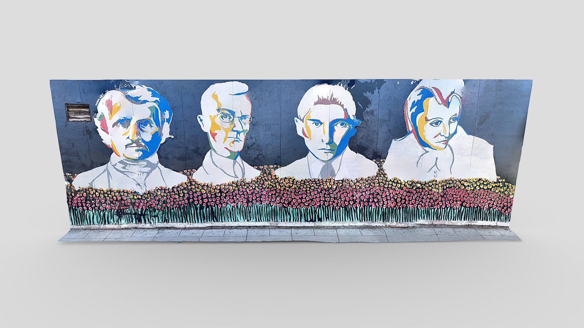 Day 126: Bookstore Mural - Richard Wolk
