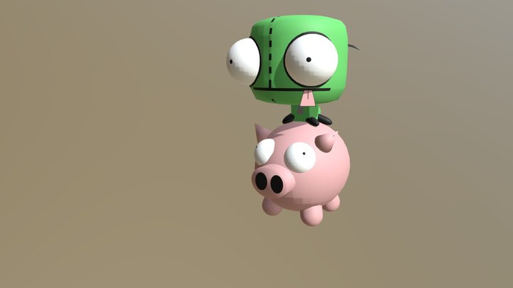 Invasor Zim 3D Model