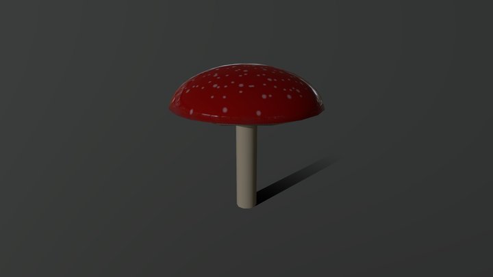 Mushroom Textured 3D Model