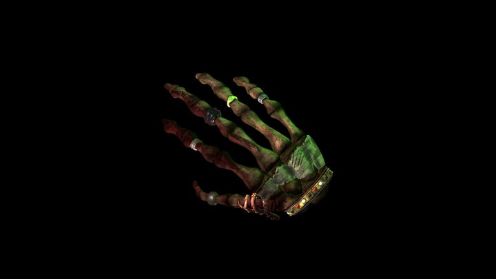 VRrrgh Skeleton Hand 3D Model