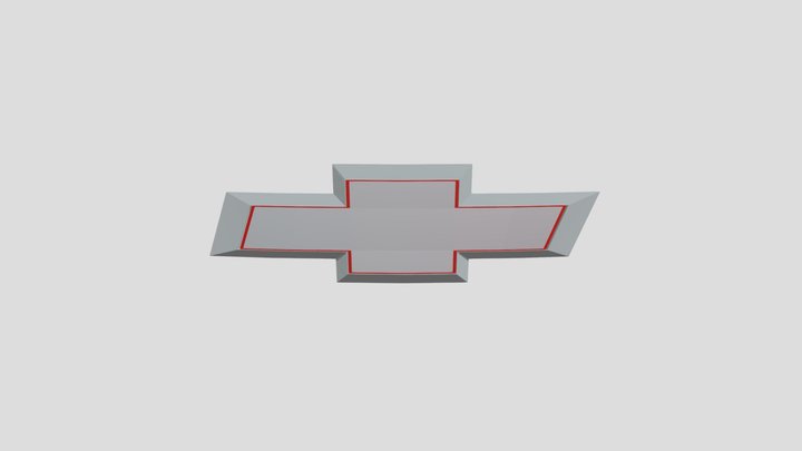 Chevy Bowtie logo 3D Model