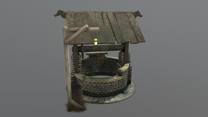 Old Well Remastered 3D Model