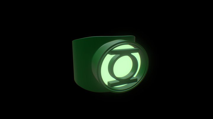 Green Lantern Ring 3D Model