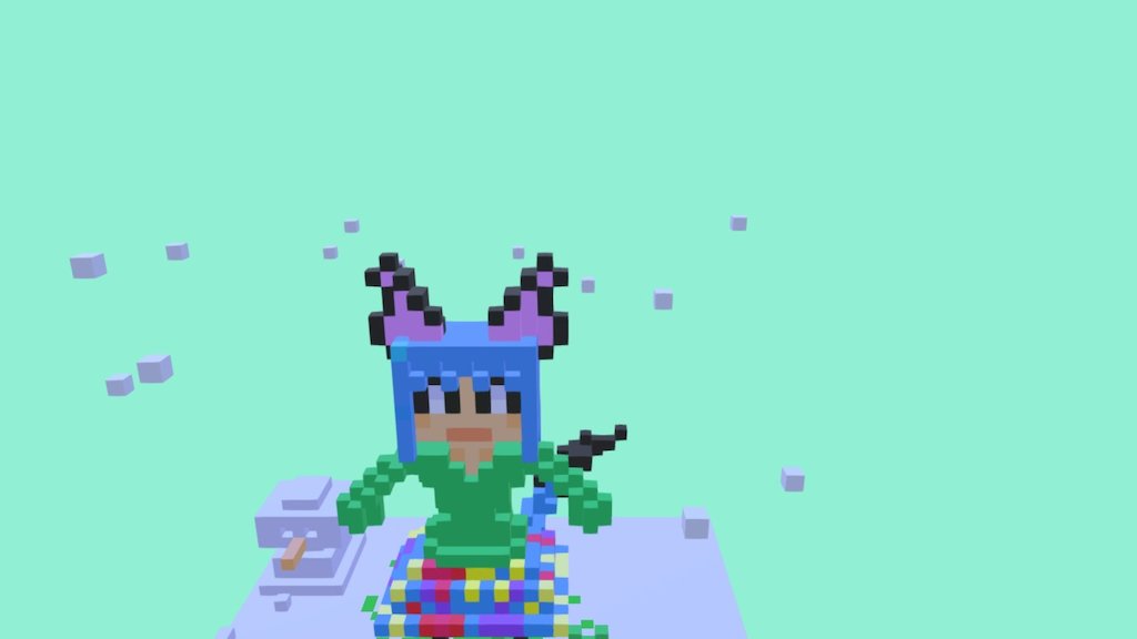 Voxel Neko OC (pedido)