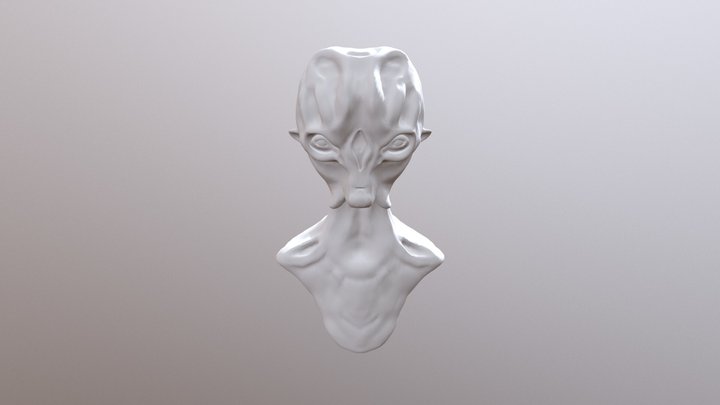 ALIEN Low Poly 3D Model