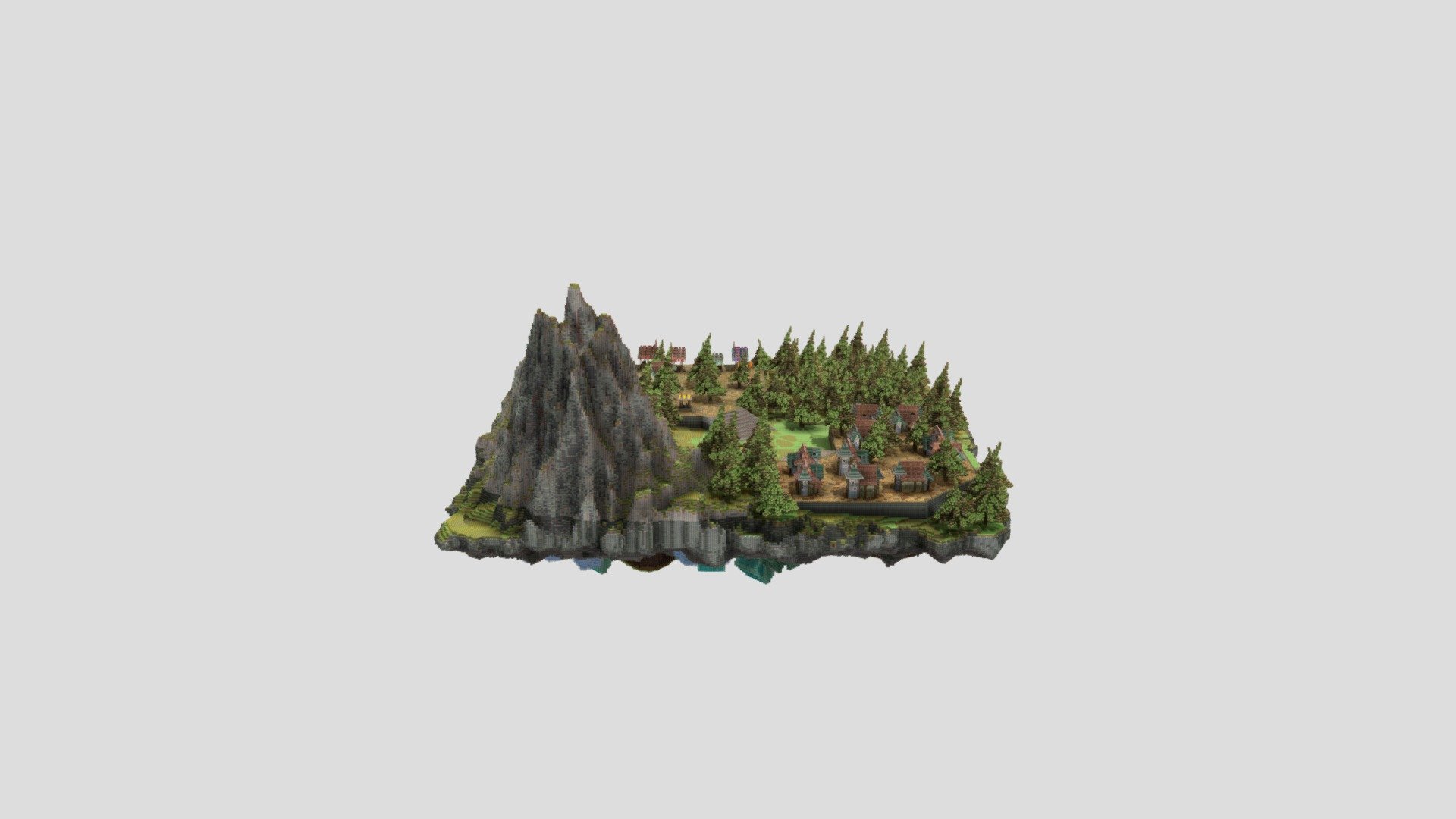 Village Shops and Mines - 200x200 - 3D model by Senior Studios ...
