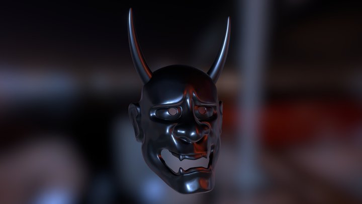Hannya Mask 3D Model