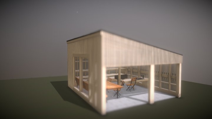 BBQ cabin 3D Model