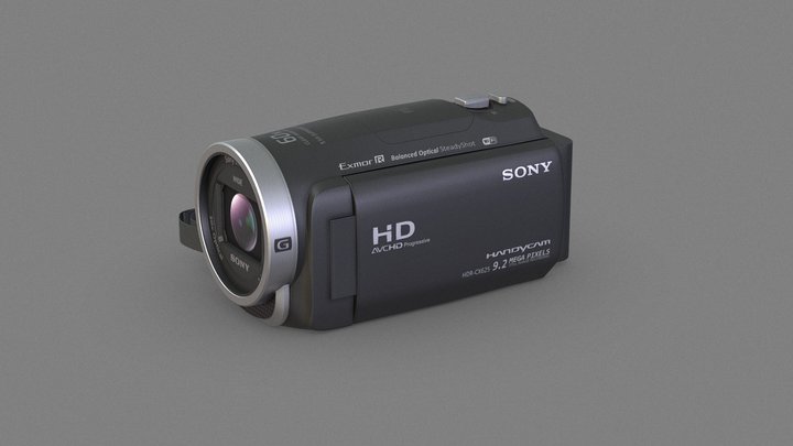 Sony HDR-CX625 Full HD Camcorder 3D Model
