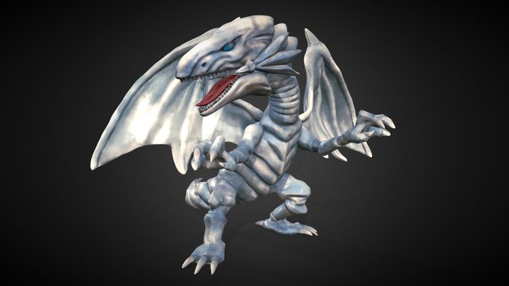 希少 青眼の白龍 3D