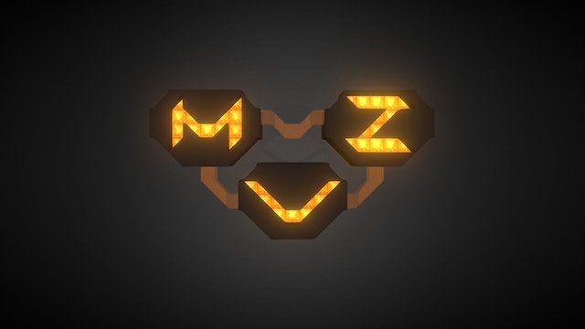 MZV Logo 3D Model