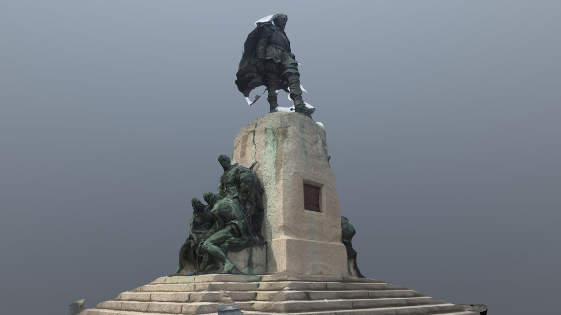 Champlain Monument Orillia 3D model.