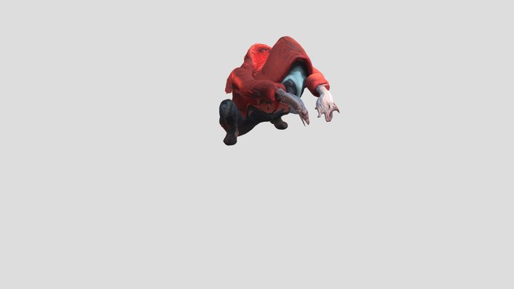 Zombie Walking 3D Model