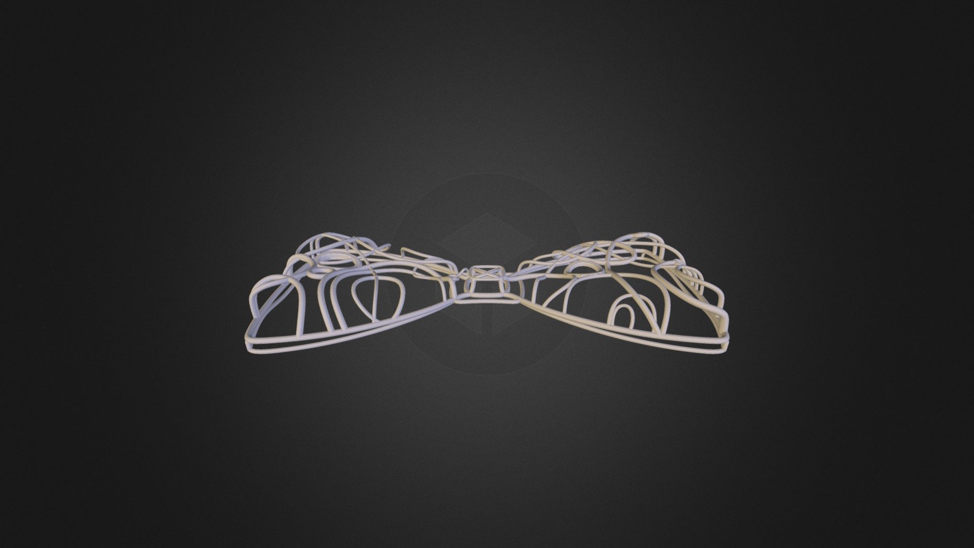 Gallifreyan Inspired Bow Tie — Sketchfab embed 3D viewer