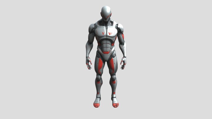 Robot Space Alien 3D Model