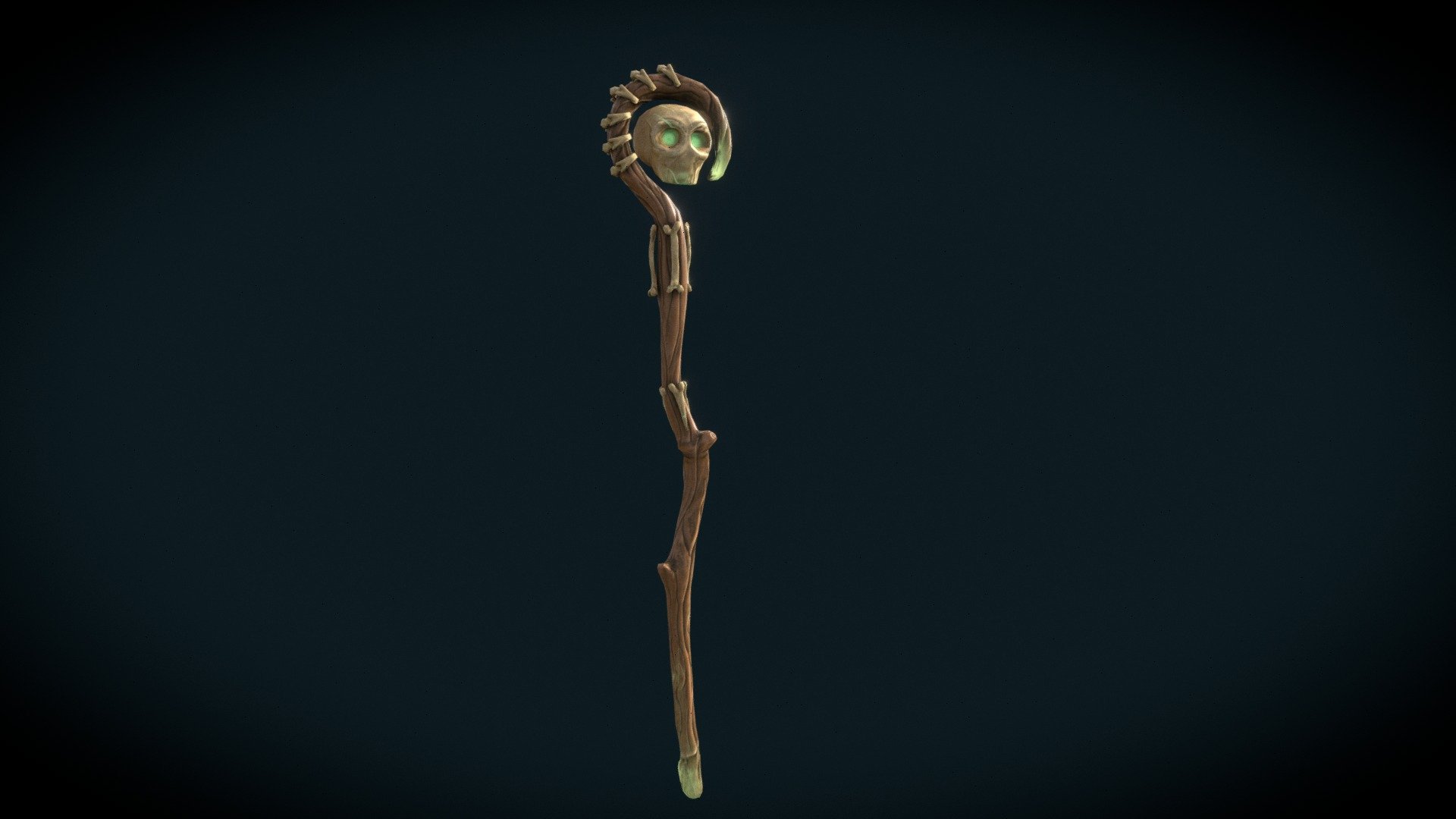 Stylized Necromancer Staff - Download Free 3D model by RoyArcane ...