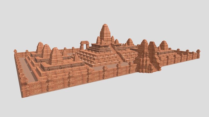 Candi Kedaton Interpretation 3D Model