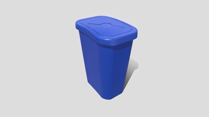 Free Blue Small Plastic Bin