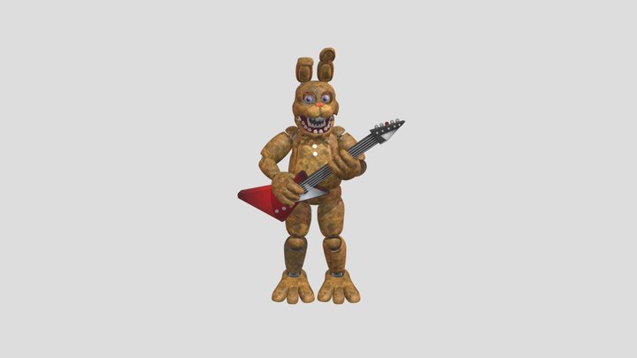 Unwithered Spring Bonnie (yellow  rabbit) – Modello 3D gratuito STL