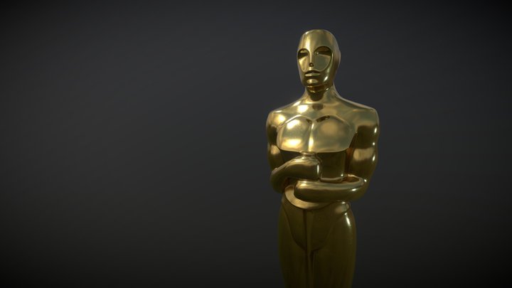 Oscar Trophy 3D Model