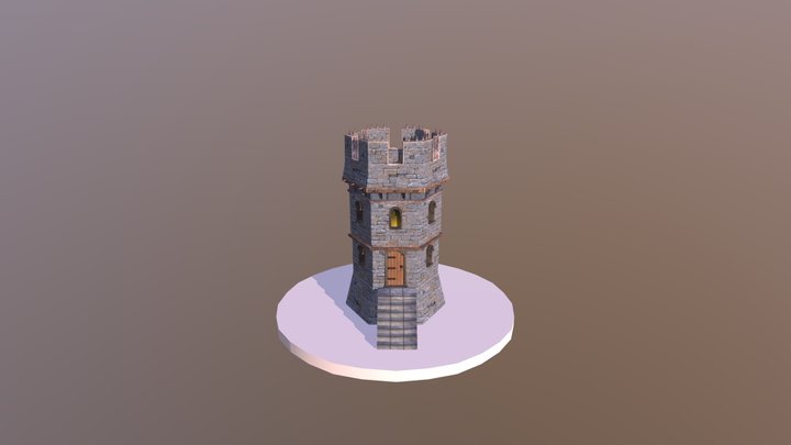 medieval tower created in 3DS Max/Photoshop 3D Model