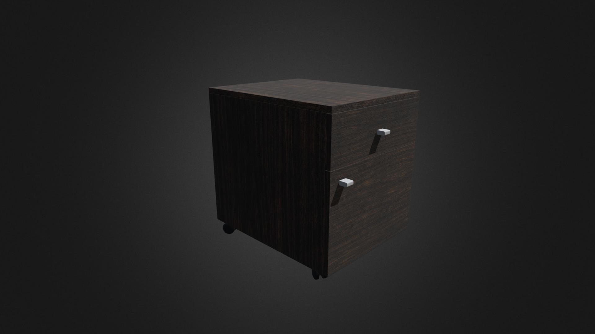 3D model Office Cabinet - This is a 3D model of the Office Cabinet. The 3D model is about a rectangular object with a hole in it.