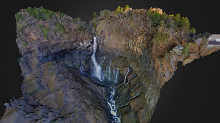 Kegon Falls 3D Model