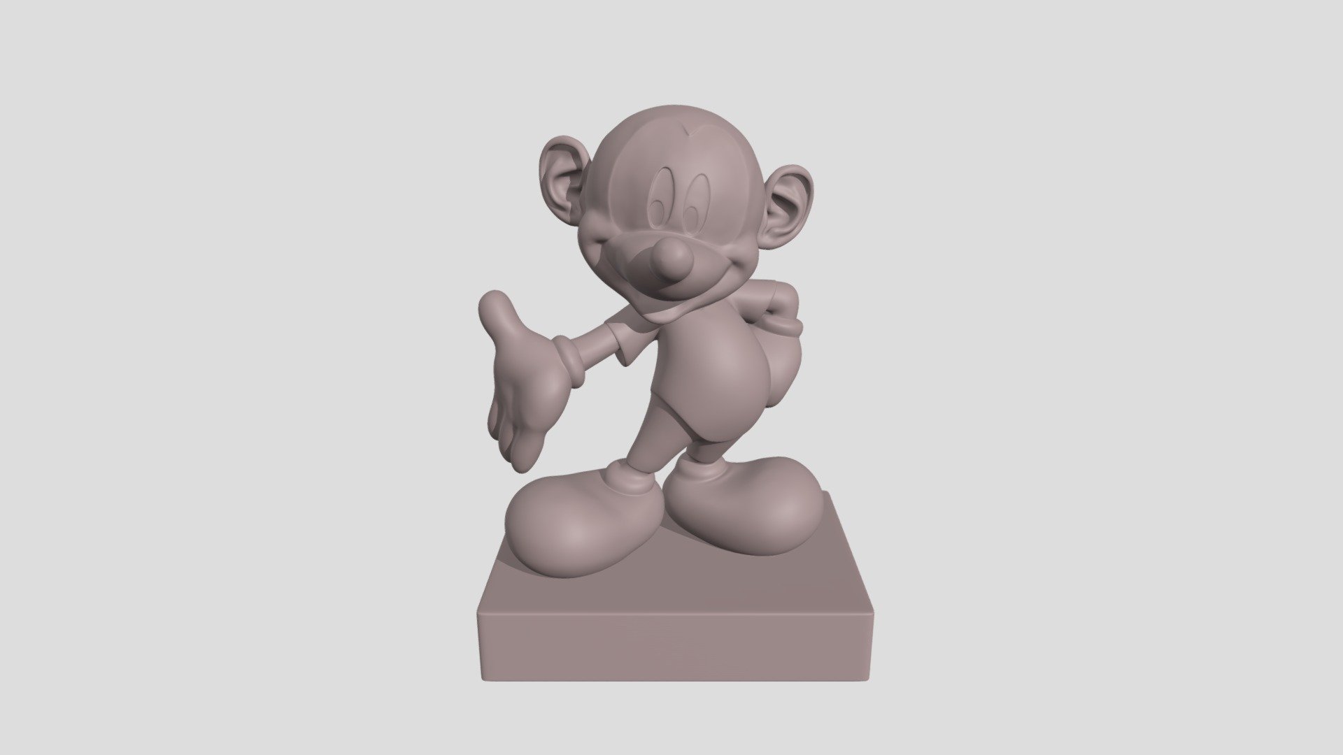 mickey mouse with human ears - Download Free 3D model by siogodennya ...