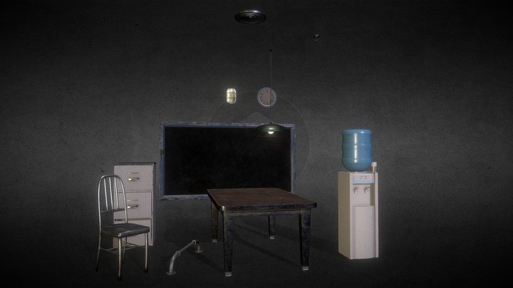 Interrogation room props 3D Model