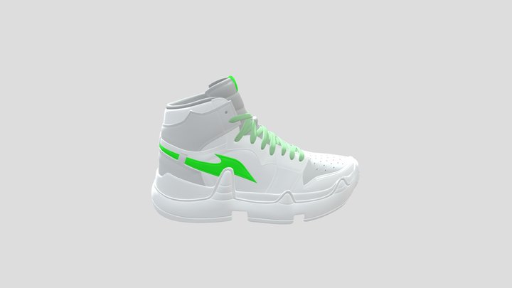 RTFKT-Neon Shoe (White) 3D Model