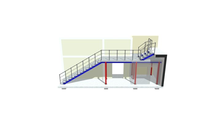 Modulo De Escaleras 3D Model