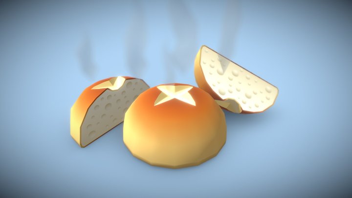 Bread (Low Poly) 3D Model
