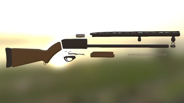 Remington 870 3D Model