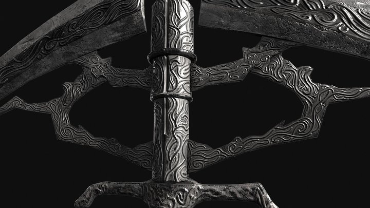 Bloodborne Simon's BowBlade 3D Model